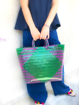 「KAroba（カロバ）のアイテム」を使った、KArobaさん（レディース・156cm）の夏コーディネート