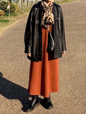 「Steven Alan（スティーブンアラン）のアイテム（ワンピース/ドレス）」を使った、KANAKOさん（レディース・163cm）の秋コーディネート