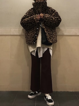 「ASTRAET（アストラット）のアイテム（ジャケット/アウター）」を使った、KANAKOさん（レディース・163cm）の冬コーディネート