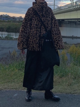 「ASTRAET（アストラット）のアイテム（ジャケット/アウター）」を使った、KANAKOさん（レディース・163cm）の冬コーディネート