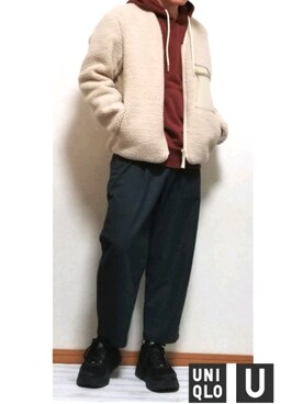 「SEVENDAYS=SUNDAY（セブンデイズサンデイ）のアイテム（パーカー）」を使った、しんしんさん（メンズ・168cm）の冬コーディネート
