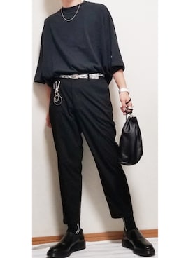 「Dr. Martens（ドクターマーチン）のアイテム（スリッポン）」を使った、しんしんさん（メンズ・168cm）の夏コーディネート