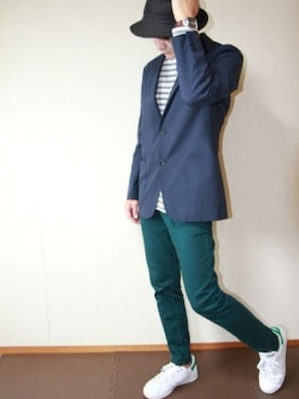 「MK MICHEL KLEIN HOMME （エムケーミッシェルクランオム）のアイテム（パンツ）」を使った、のりさん（メンズ・173cm）の秋コーディネート
