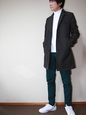 「MK MICHEL KLEIN HOMME （エムケーミッシェルクランオム）のアイテム（パンツ）」を使った、のりさん（メンズ・173cm）の秋コーディネート