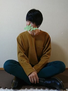 「MK MICHEL KLEIN HOMME （エムケーミッシェルクランオム）のアイテム（パンツ）」を使った、のりさん（メンズ・173cm）の秋コーディネート