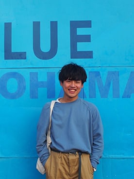 「Adam et Rope A・E・R（アダムエロペ）のアイテム（チノパンツ）」を使った、yukiさん（メンズ・169cm）の夏コーディネート