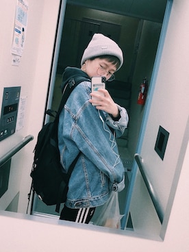 「GRIZZLY（グリズリー）のアイテム（ジャケット/アウター）」を使った、ayanoさん（レディース・155cm）の夏コーディネート
