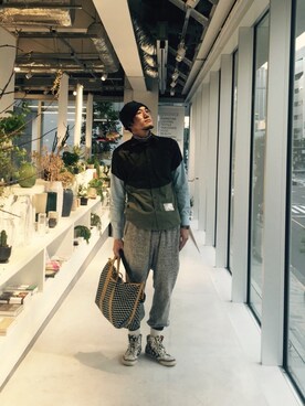 「PIERRE HARDY」｜Jumpei さん（メンズ・181cm）の夏コーディネート
