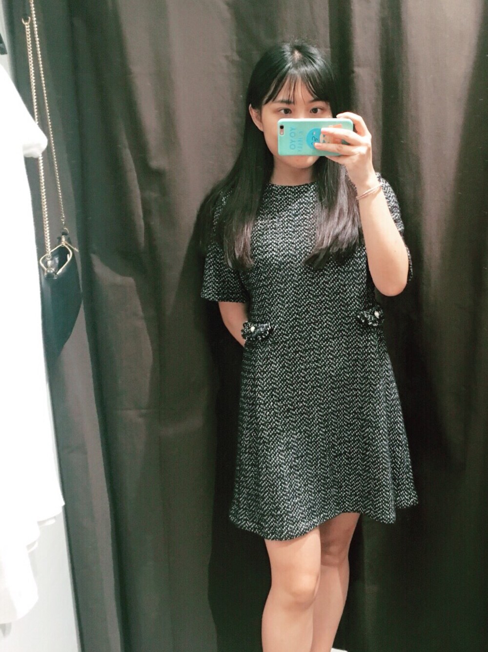 「シンプルコーデ、大人カジュアル、秋色、秋のコーデ、今日のコーデ、ootd、プチプラ、スポーツMIX'18秋」｜「ZARA KIDSのアイテム（ワンピース/ドレス、ブルー系）」を使った、小小大大馒头さん（レディース・162cm）の秋コーディネートの1枚目の写真