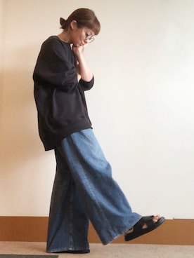 「JOHN LAWRENCE SULLIVAN（ジョンローレンスサリバン）のアイテム」を使った、平山あやさん（レディース・160cm）の秋コーディネート
