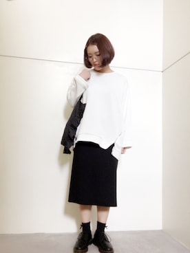 「スプリングSENSEOFPLACE」｜「アイテム（その他）」を使った、ぱぬ美さん（レディース・152cm）の冬コーディネート