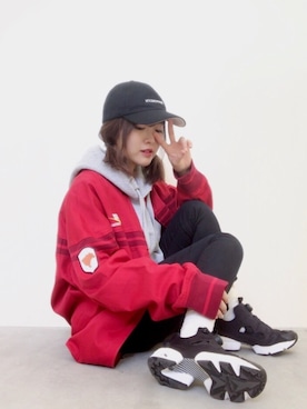 「オルチャンファッション」｜「アイテム（その他）」を使った、ぱぬ美さん（レディース・152cm）の秋コーディネート