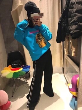 「オルチャンファッション」｜「アイテム（その他）」を使った、ぱぬ美さん（レディース・152cm）の冬コーディネート