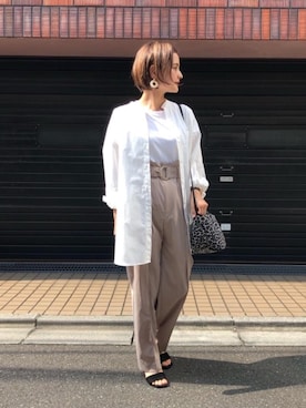 藤野（fujino）さん（レディース・152cm）の夏コーディネート