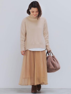 藤野（fujino）さん（レディース・152cm）の秋コーディネート