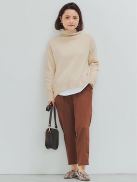 藤野（fujino）さん（レディース・152cm）の秋コーディネート