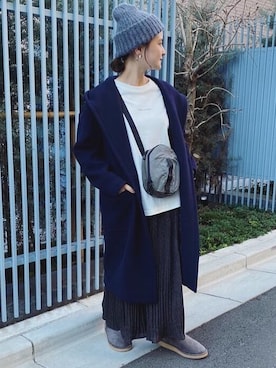 「green label relaxing（グリーンレーベルリラクシング）のアイテム（その他アウター）」を使った、藤野（fujino）さん（レディース・152cm）の秋コーディネート