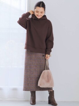 藤野（fujino）さん（レディース・152cm）の秋コーディネート