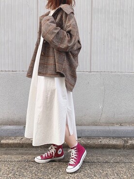 ワンピースを使った 秋アウター のレディースコーディネート一覧 Wear