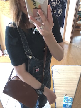 「CLANE（クラネ）のアイテム（リング）」を使った、midoriさん（レディース・165cm）の夏コーディネート