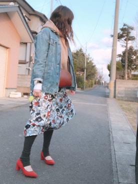 「CLANE（クラネ）のアイテム（リング）」を使った、midoriさん（レディース・165cm）の春コーディネート