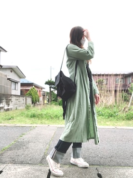 「APCデニム」｜midoriさん（レディース・165cm）の春コーディネート