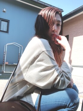 「CLANE（クラネ）のアイテム（リング）」を使った、midoriさん（レディース・165cm）の春コーディネート