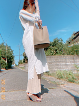 「CLANE（クラネ）のアイテム（リング）」を使った、midoriさん（レディース・165cm）の秋コーディネート