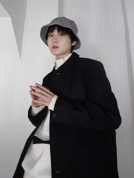 「日常」｜「アイテム（デニムジャケット）」を使った、鬼愧畏さん（レディース・162cm）の冬コーディネート