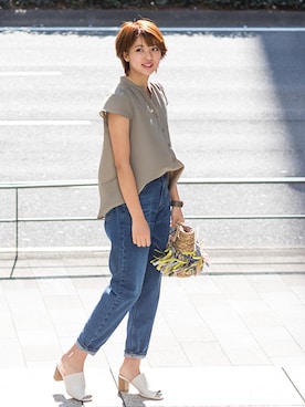 NBB STAFF 18さん（レディース・162cm）の春コーディネート