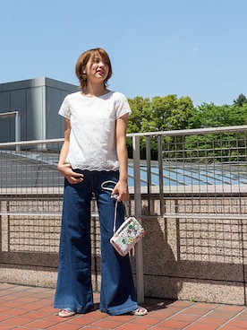 NBB STAFF 18さん（レディース・162cm）の夏コーディネート