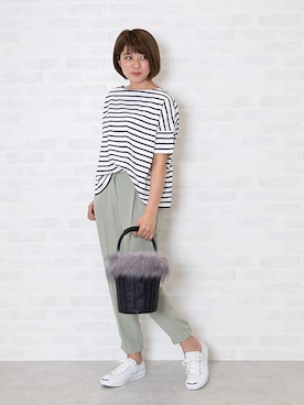 NBB STAFF 18さん(レディース・162cm)の夏コーディネート