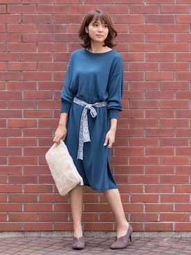 「アイテム（ブーティ）」を使った、NBB STAFF 18さん（レディース・162cm）の秋コーディネート