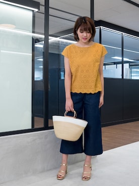 NBB STAFF 18さん（レディース・162cm）の夏コーディネート