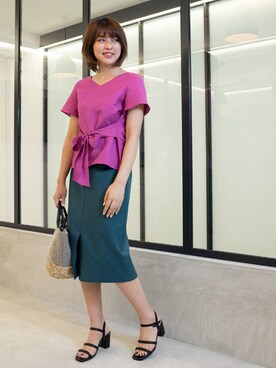 NBB STAFF 18さん（レディース・162cm）の春コーディネート