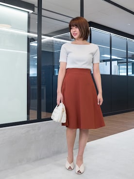 「テラコッタ」｜NBB STAFF 18さん（レディース・162cm）の夏コーディネート