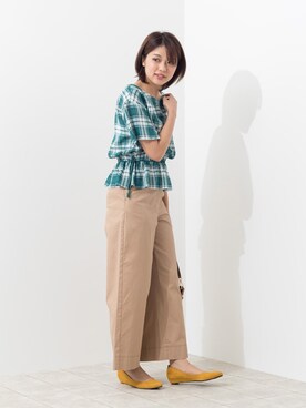 NBB STAFF 18さん（レディース・162cm）の夏コーディネート