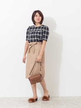 NBB STAFF 18さん（レディース・162cm）の夏コーディネート