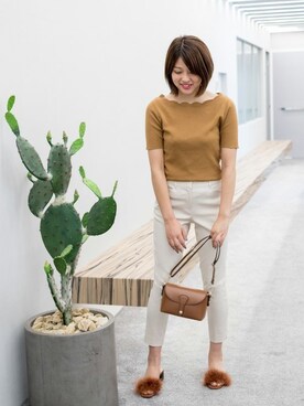 NBB STAFF 18さん（レディース・162cm）の夏コーディネート