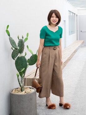 NBB STAFF 18さん（レディース・162cm）の夏コーディネート