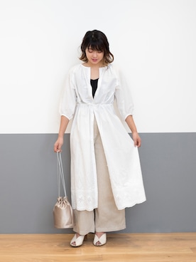 「NATURAL BEAUTY BASIC（ナチュラルビューティーベーシック）のアイテム（財布/小物）」を使った、NBB STAFF 18さん（レディース・162cm）の春コーディネート