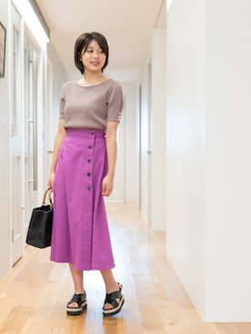 NBB STAFF 18さん（レディース・162cm）の夏コーディネート