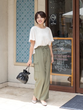 NBB STAFF 18さん（レディース・162cm）の夏コーディネート