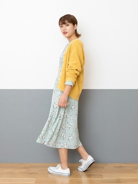 「NBB」｜「アイテム（ワンピース/ドレス）」を使った、NBB STAFF 18さん（レディース・162cm）の冬コーディネート