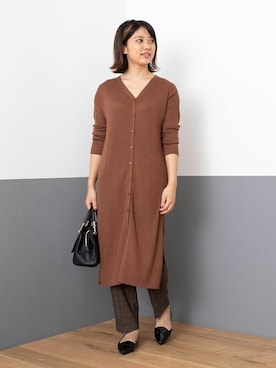 「NBB」｜「アイテム（ワンピース/ドレス）」を使った、NBB STAFF 18さん（レディース・162cm）の秋コーディネート