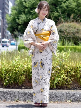 「アイテム（水着/着物・浴衣）」を使った、Tokyo135°さん（レディース・165cm）の夏コーディネート