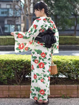 「アイテム（浴衣）」を使った、Tokyo135°さん（レディース・165cm）の夏コーディネート