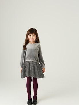 「アイテム（ワンピース/ドレス）」を使った、DADWAYさん（キッズ・110cm）の秋コーディネート