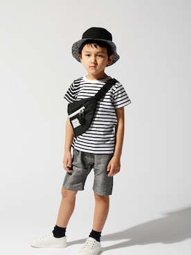 「リバーシブルハット」｜DADWAYさん（キッズ・110cm）の春コーディネート
