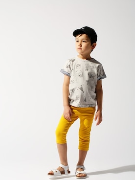 「アイテム（帽子）」を使った、DADWAYさん（キッズ・110cm）の春コーディネート